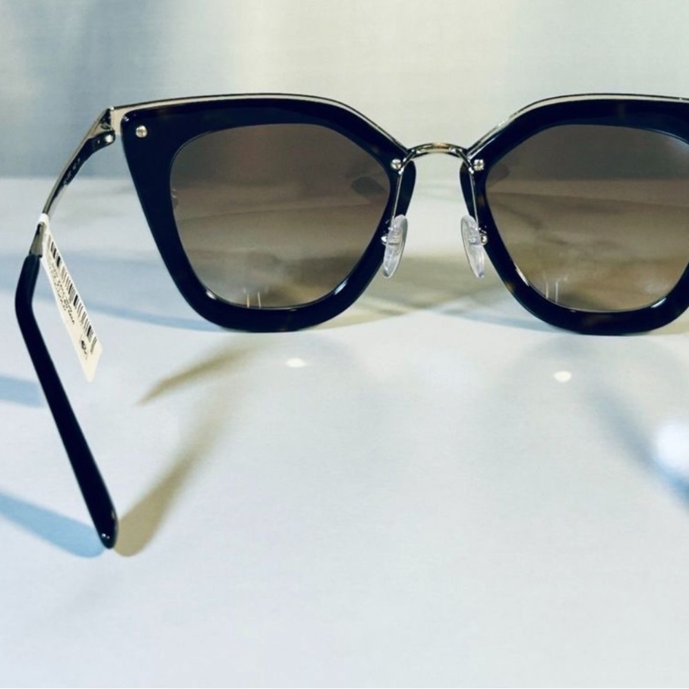 NWOT PRADA Cat-Eye Gradient Sunglasses inHavana/Gold- SPR53S 2AU-3D0 - Picture 11 of 13